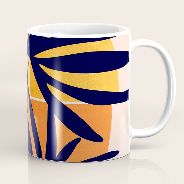 Tropical Retro Sunset Coffee Mug Gallery Image 1