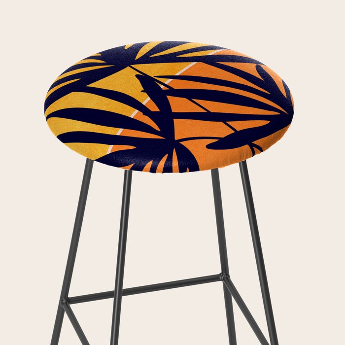 Tropical Retro Sunset Stool Gallery Image 2