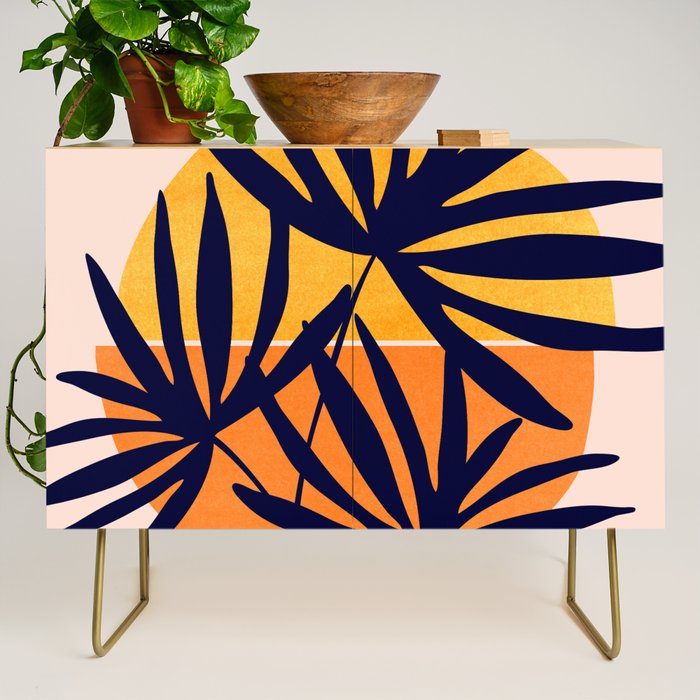 Tropical Retro Sunset Credenza Gallery Image 1