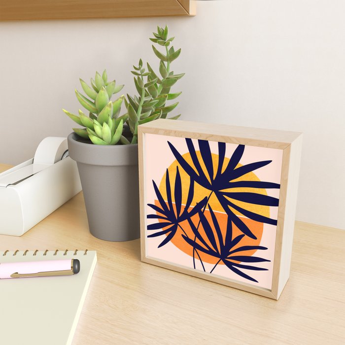 Tropical Retro Sunset Mini Art Print Gallery Image 2