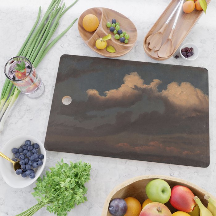 "Cloud Study" by Knud Baade, 1843 Cutting Board Gallery Image 2