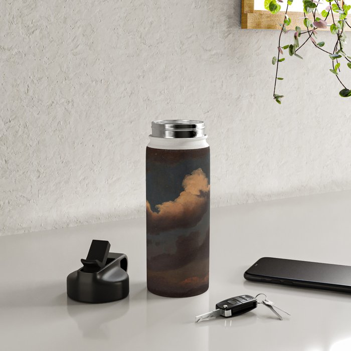 "Cloud Study" by Knud Baade, 1843 Water Bottle Gallery Image 4