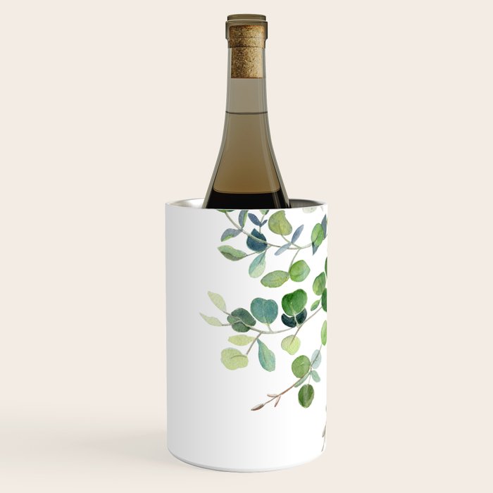 Eucalyptus Watercolor Wine Chiller Gallery Image 2