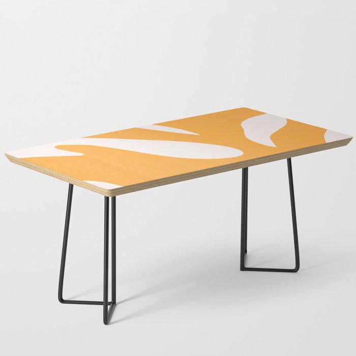 Simple Orange Leaf on Aqua Sun - cut-outs 3  Coffee Table Gallery Image 1