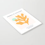 Simple Orange Leaf on Aqua Sun - cut-outs 3  Notebook Gallery Image 2