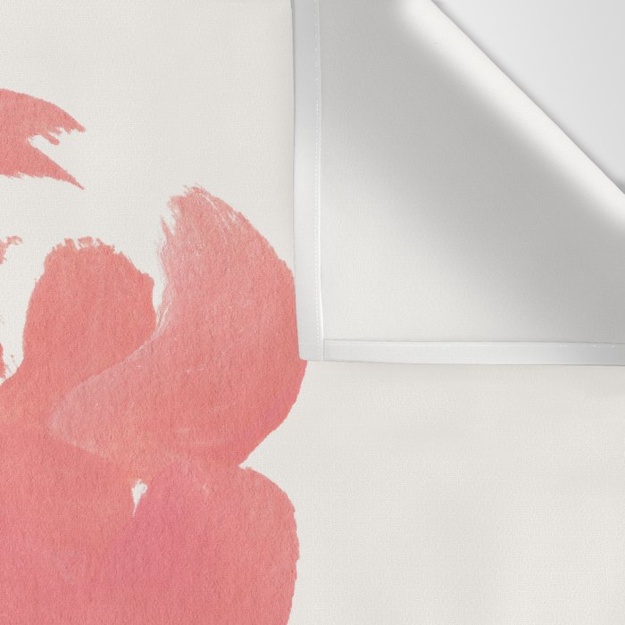 Blush Pink Rose - Gouache Painting Wall Tapestry Gallery Image 3
