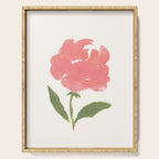 Blush Pink Rose - Gouache Painting Serving Tray Gallery Image 1