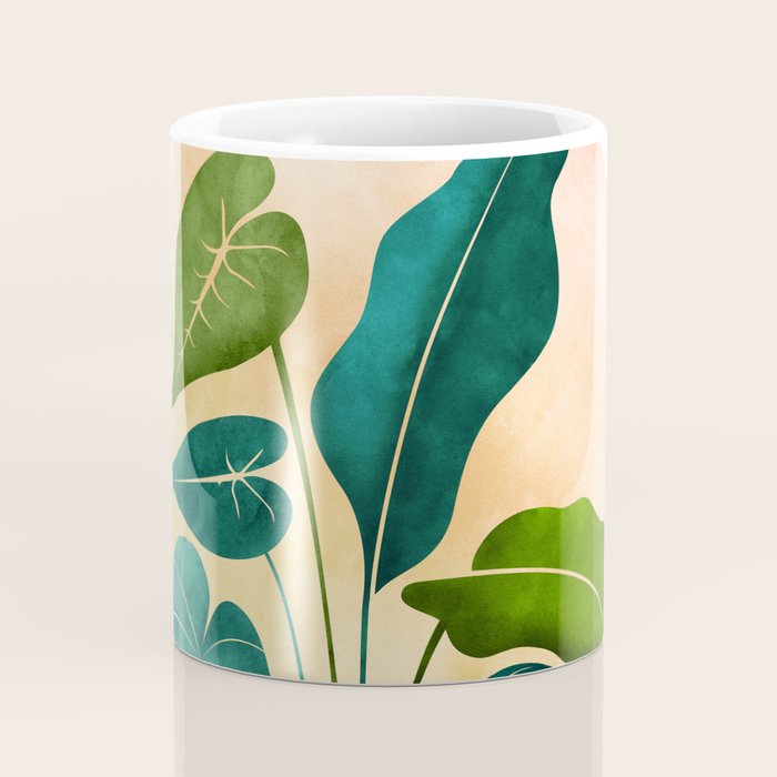 Opening Act Tropical Greenery Coffee Mug Gallery Image 4