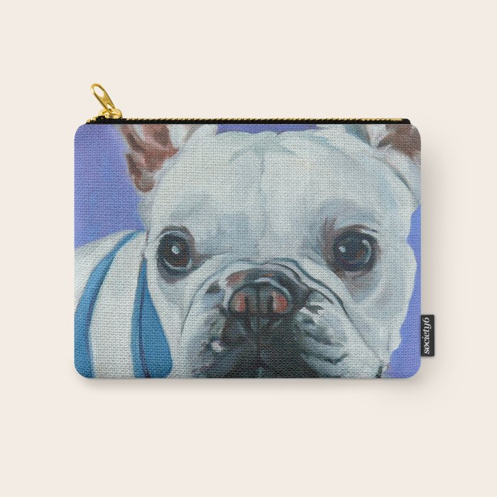 French Bulldog Oil Painting Portrait Carry All Pouch Gallery Image 1