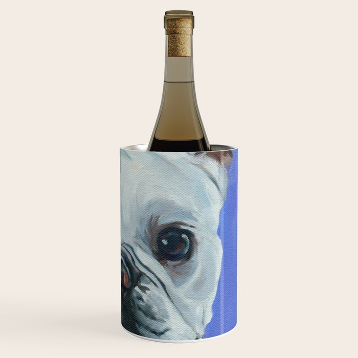 French Bulldog Oil Painting Portrait Wine Chiller Gallery Image 3