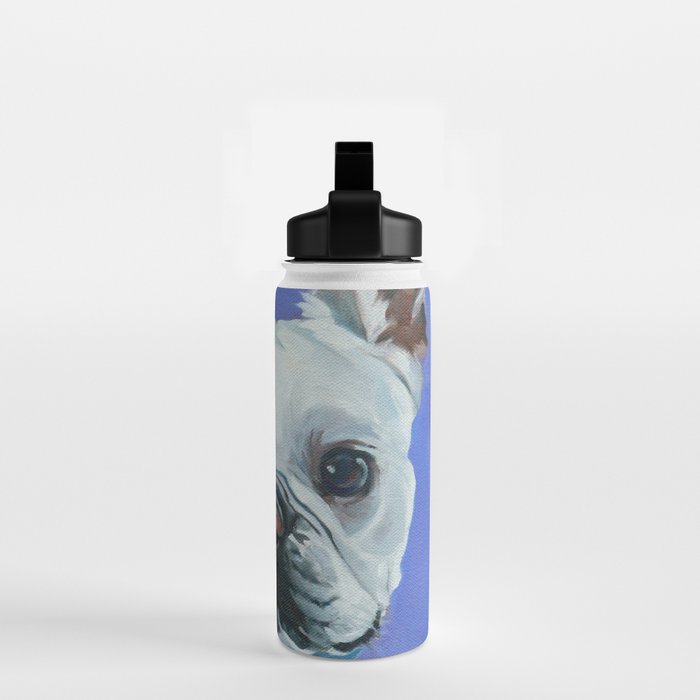 French Bulldog Oil Painting Portrait Water Bottle Gallery Image 2