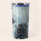 French Bulldog Oil Painting Portrait Travel Mug Gallery Image 1