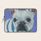 French Bulldog Oil Painting Portrait Laptop Sleeve Gallery Image 1