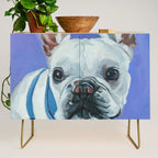 French Bulldog Oil Painting Portrait Credenza Gallery Image 1