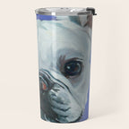French Bulldog Oil Painting Portrait Travel Mug Gallery Image 2