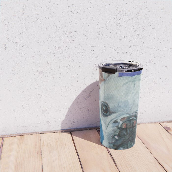 French Bulldog Oil Painting Portrait Travel Mug Gallery Image 4