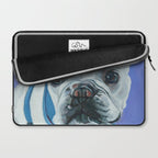 French Bulldog Oil Painting Portrait Laptop Sleeve Gallery Image 2