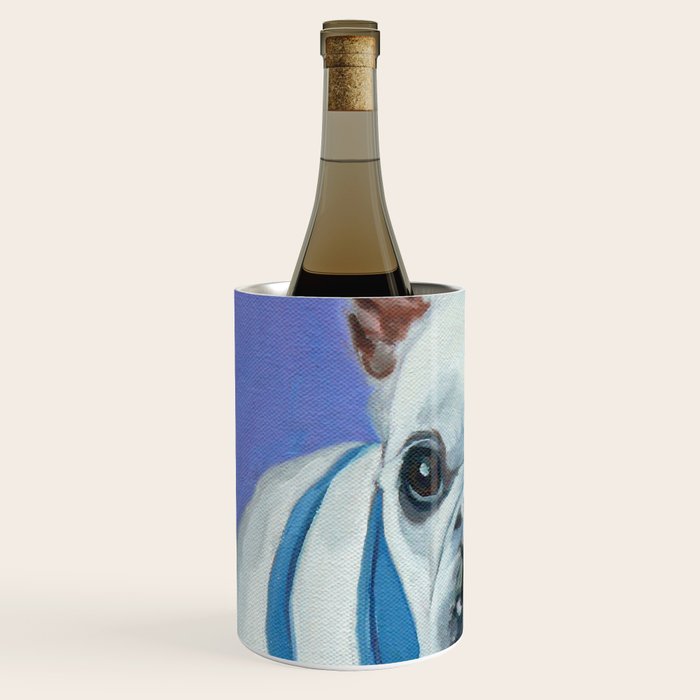 French Bulldog Oil Painting Portrait Wine Chiller Gallery Image 2