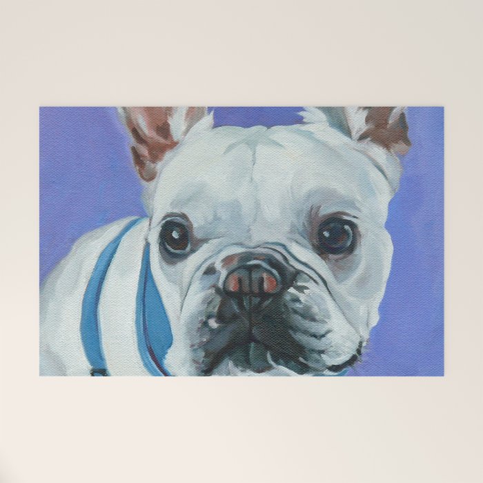 French Bulldog Oil Painting Portrait Welcome Mat Gallery Image 1