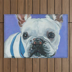French Bulldog Oil Painting Portrait Outdoor Rug Gallery Image 1