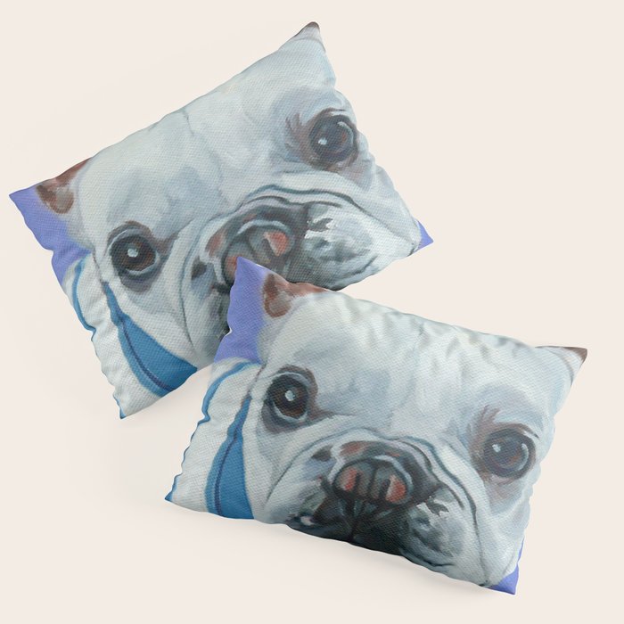 French Bulldog Oil Painting Portrait Pillow Sham Gallery Image 3