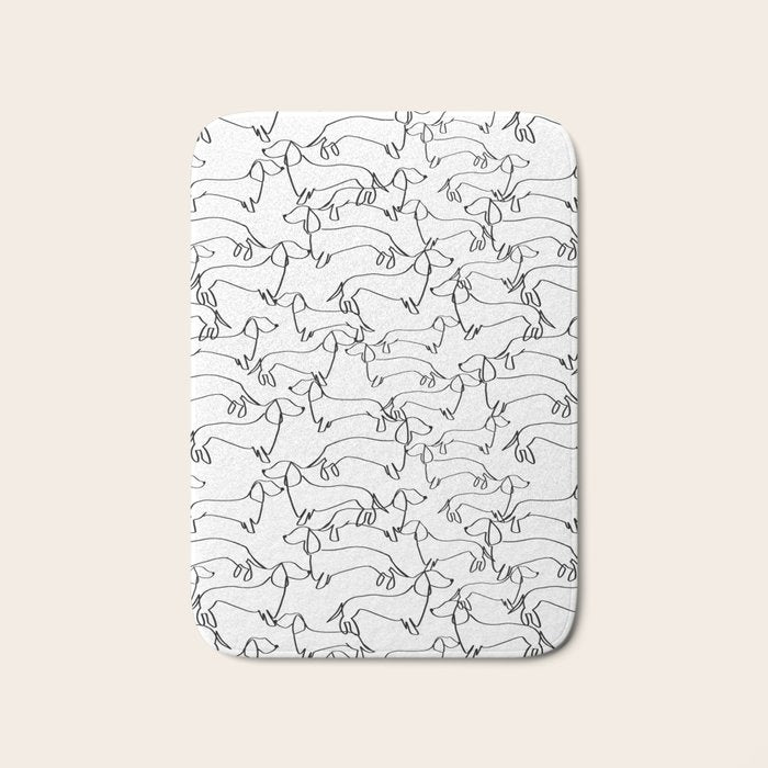 Dachshund Love Bath Mat Gallery Image 1