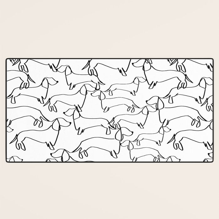 Dachshund Love Desk Mat Gallery Image 3