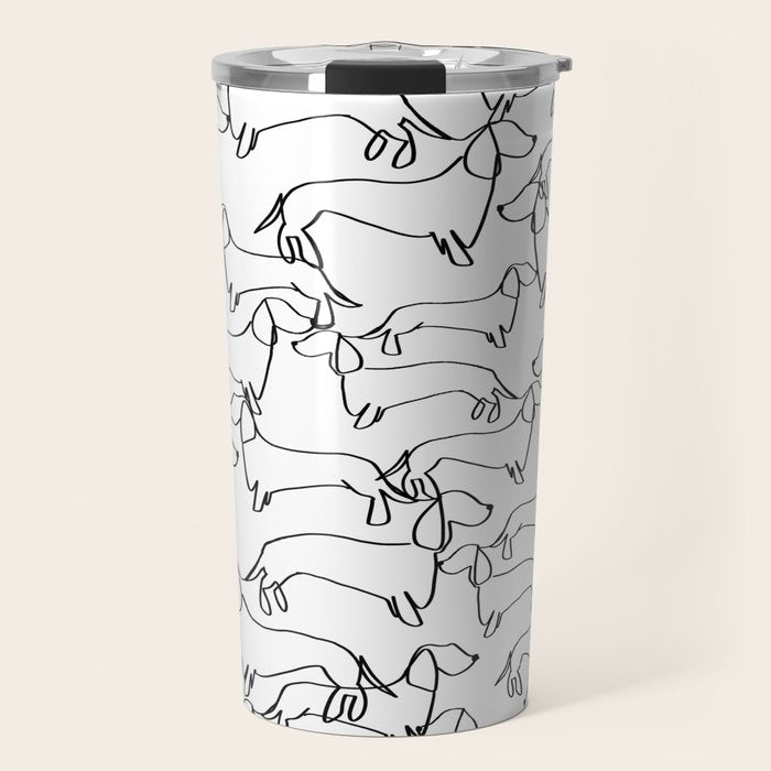 Dachshund Love Travel Mug Gallery Image 1