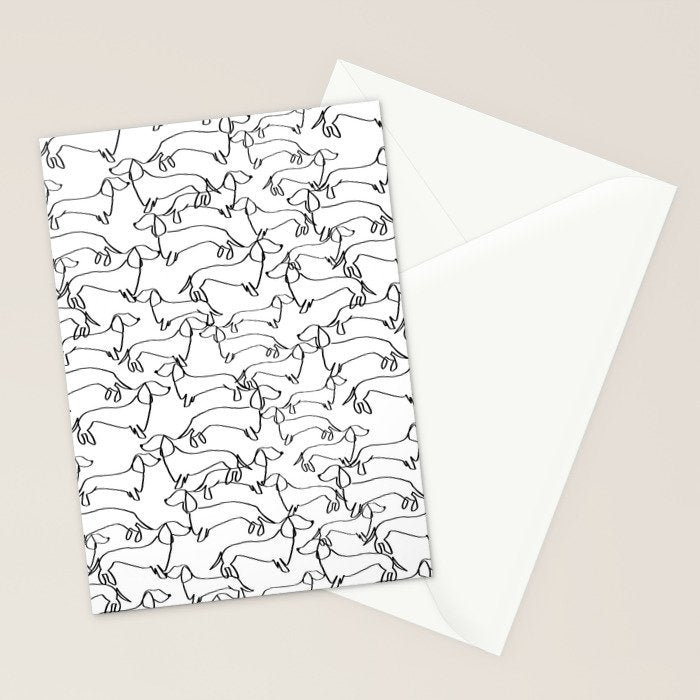 Dachshund Love Stationery Card Gallery Image 2