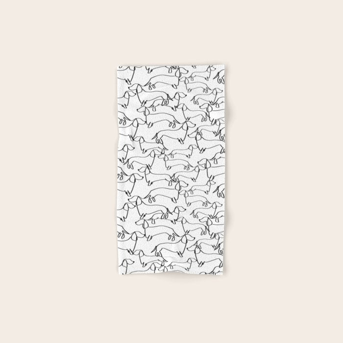 Dachshund Love Bath Towel Gallery Image 1