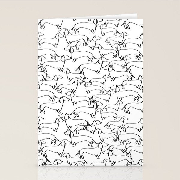 Dachshund Love Stationery Card Gallery Image 1