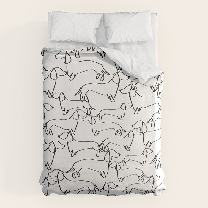 Dachshund Love Duvet Cover Gallery Image 1