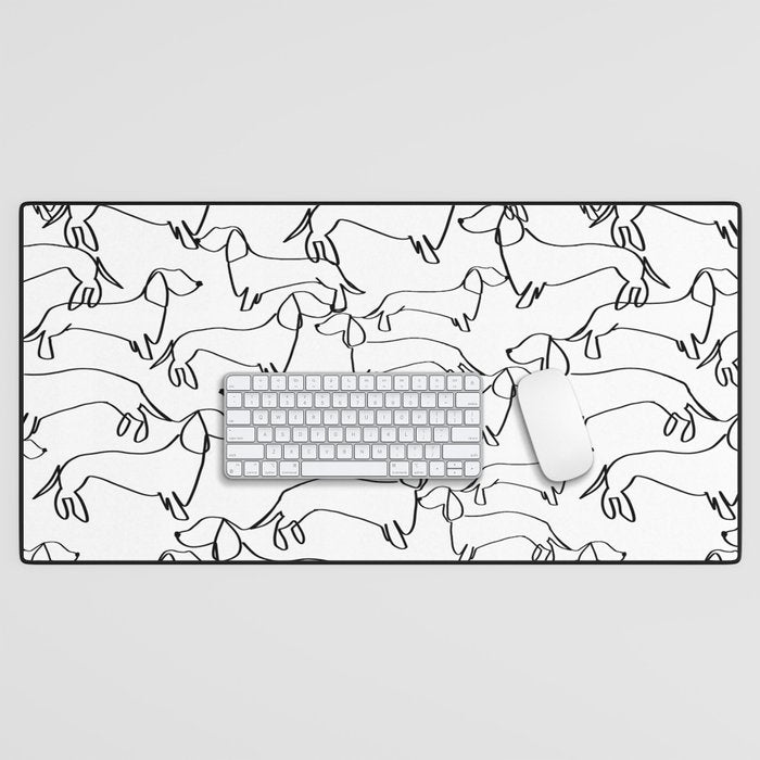 Dachshund Love Desk Mat Gallery Image 1