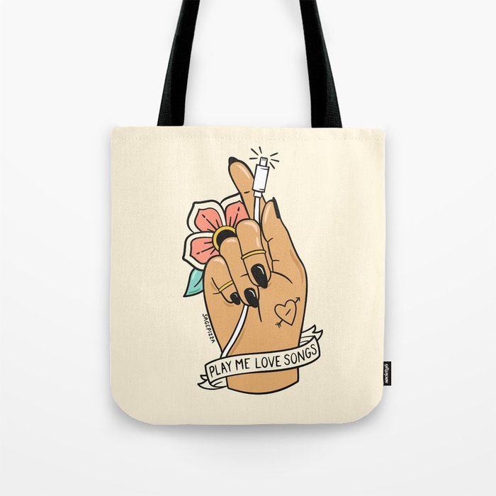LOVE SONGS (LIGHT) Tote Bag Gallery Image 1