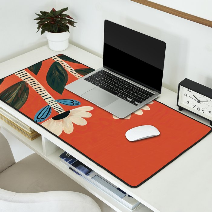 Folk Garden Daisy Pair Desk Mat Gallery Image 2