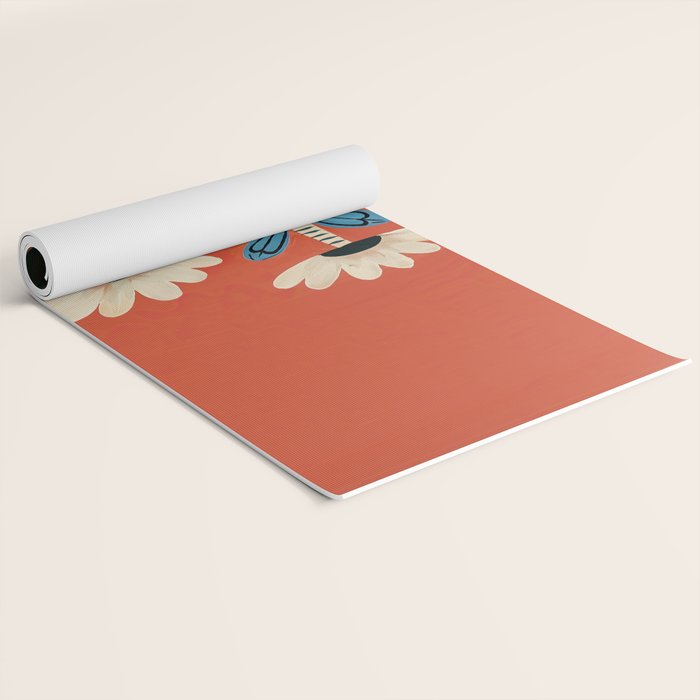 Folk Garden Daisy Pair Yoga Mat Gallery Image 2