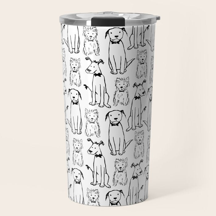 Three dogs Travel Mug Gallery Image 1