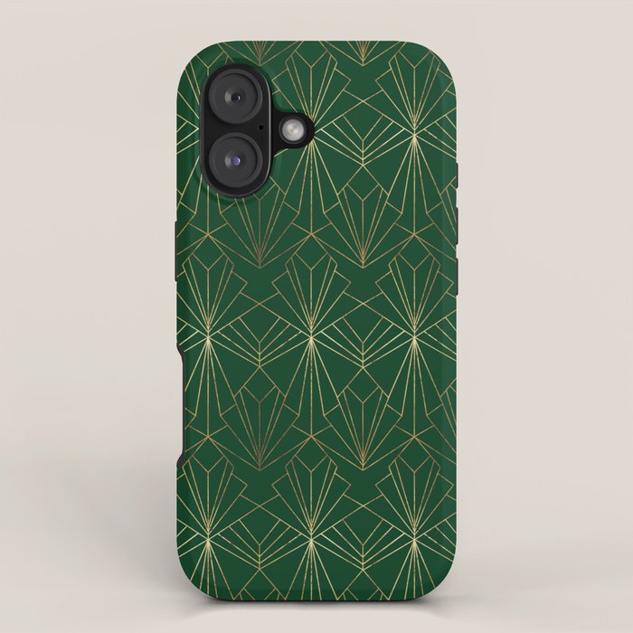 Art Deco in Emerald Green iPhone Case Gallery Image 1