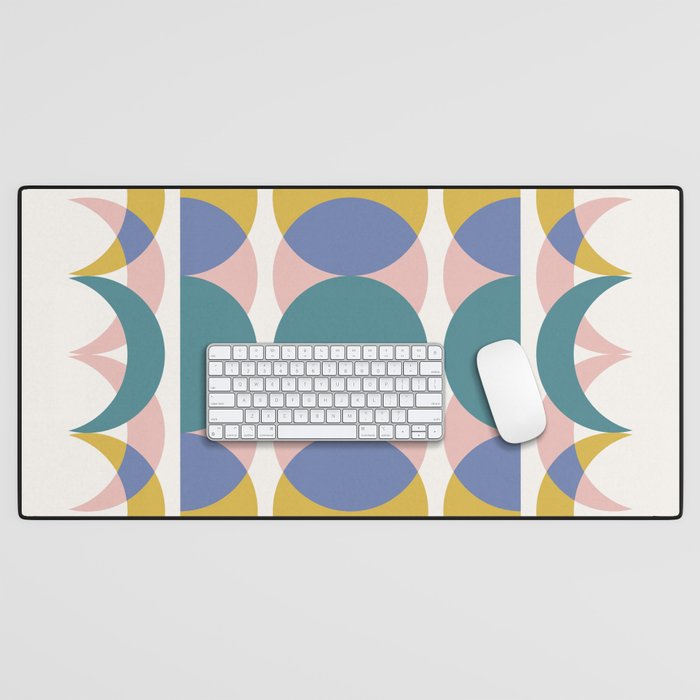 Moon Phases Abstract I Desk Mat Gallery Image 1