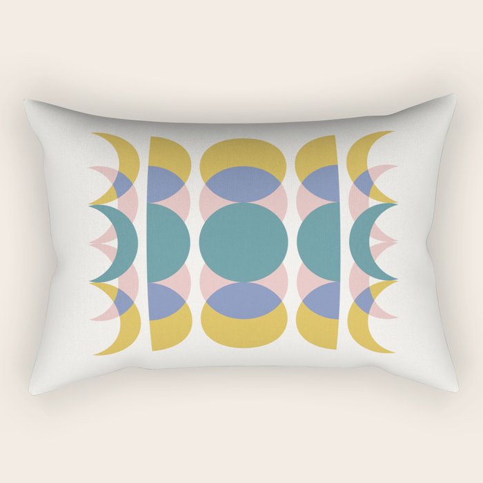Moon Phases Abstract I Rectangular Pillow Gallery Image 2