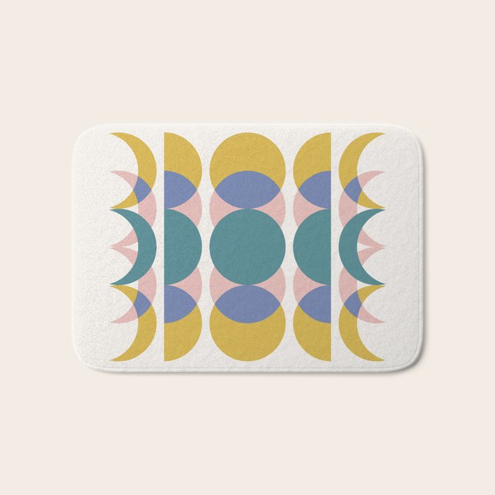 Moon Phases Abstract I Bath Mat Gallery Image 1