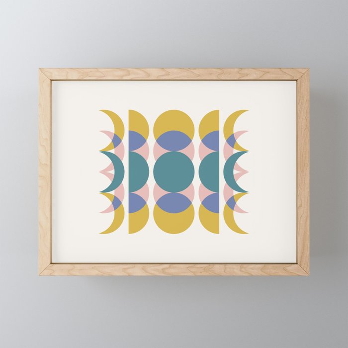 Moon Phases Abstract I Mini Art Print Gallery Image 1