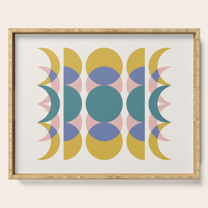 Moon Phases Abstract I Serving Tray Gallery Image 1