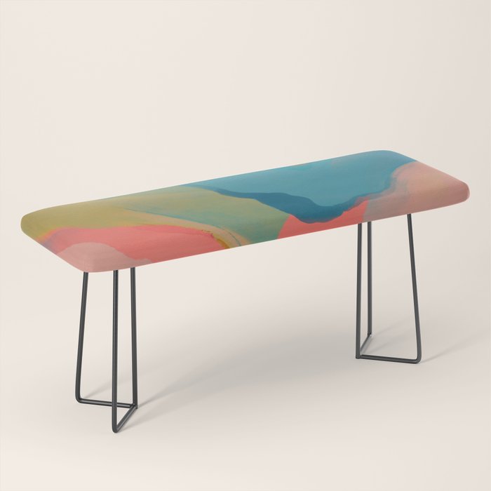 Moon Light On Rainbow Pastel | Night Sky Texture Design Bench Gallery Image 1