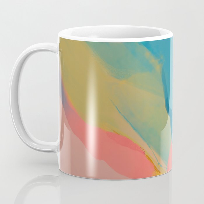 Moon Light On Rainbow Pastel | Night Sky Texture Design Coffee Mug Gallery Image 3
