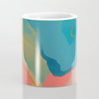 Moon Light On Rainbow Pastel | Night Sky Texture Design Coffee Mug Gallery Image 4