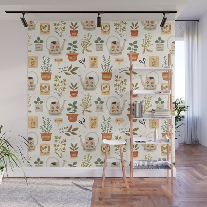 Herb Garden Wall Mural Gallery Image 1