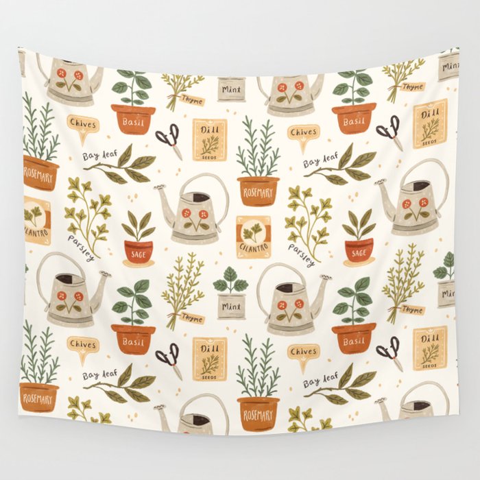 Herb Garden Wall Tapestry Gallery Image 4