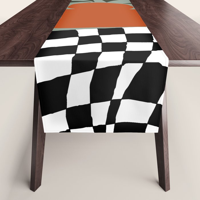 Happy fall floral pottery  Table Runner Gallery Image 1