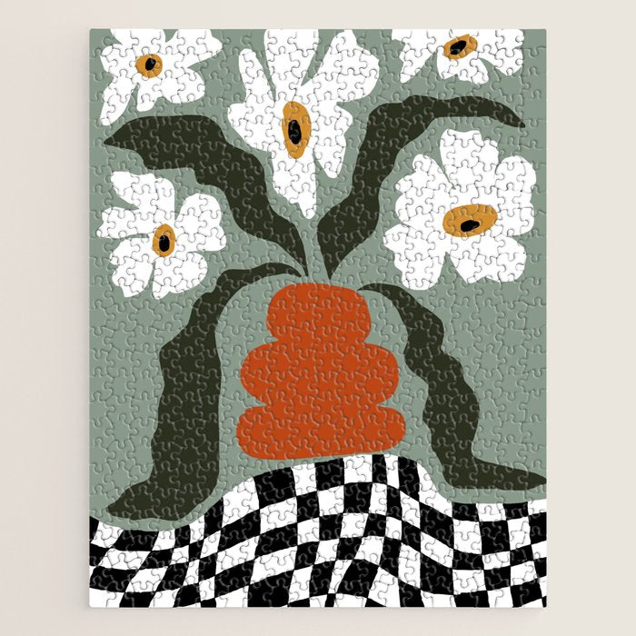 Happy fall floral pottery  Jigsaw Puzzle Gallery Image 1